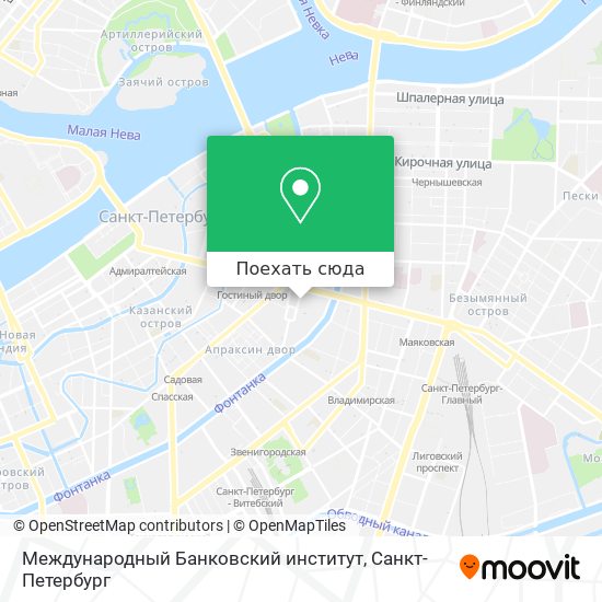 Карта Международный Банковский институт