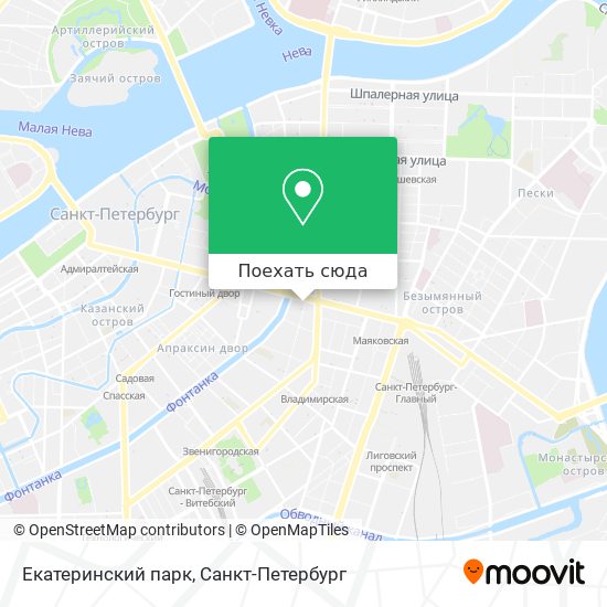 Карта Екатеринский парк