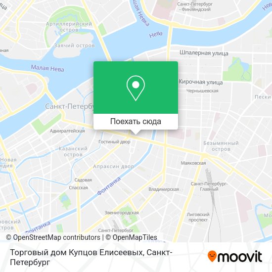 Карта Торговый дом Купцов Елисеевых