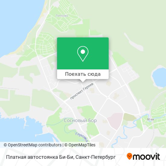 Карта Платная автостоянка Би-Би