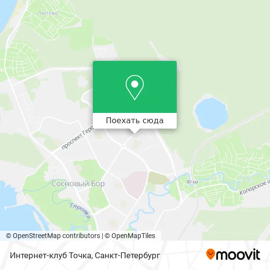 Карта Интернет-клуб Точка
