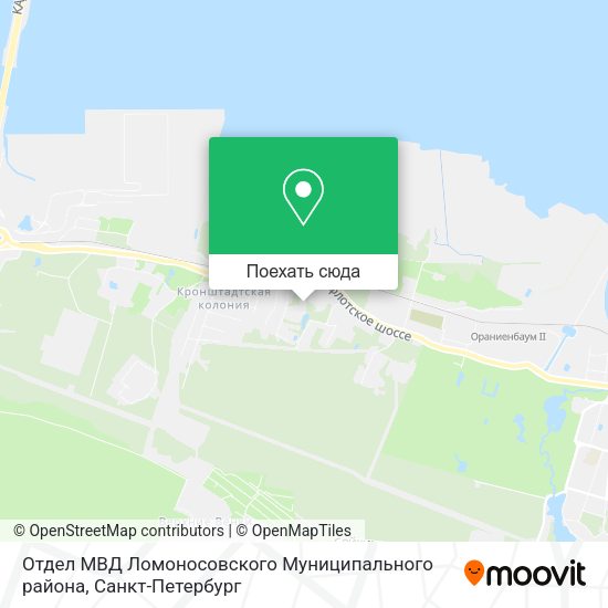 Карта Отдел МВД Ломоносовского Муниципального района