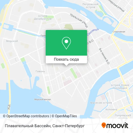 Карта Плавательный Бассейн