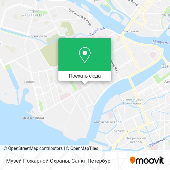 Карта Музей Пожарной Охраны