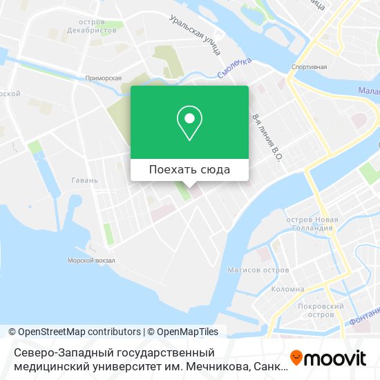 Карта Северо-Западный государственный медицинский университет им. Мечникова