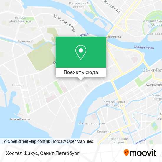 Карта Хостел Фикус