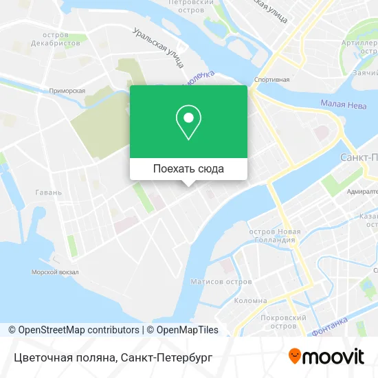 Карта Цветочная поляна