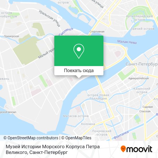 Карта Музей Истории Морского Корпуса Петра Великого