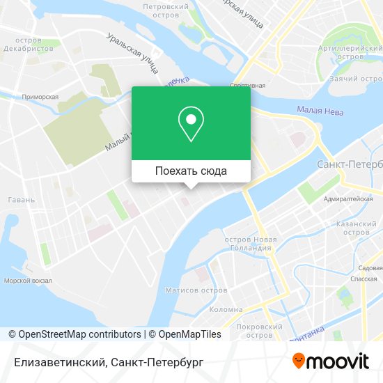 Карта Елизаветинский