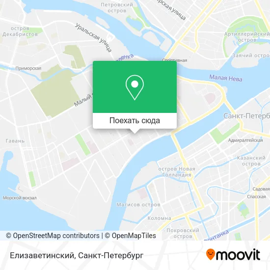 Карта Елизаветинский