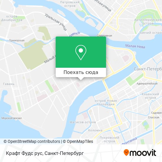 Карта Крафт Фудс рус