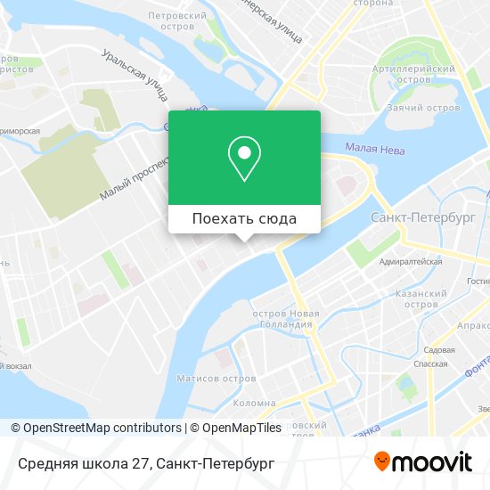 Карта Средняя школа 27