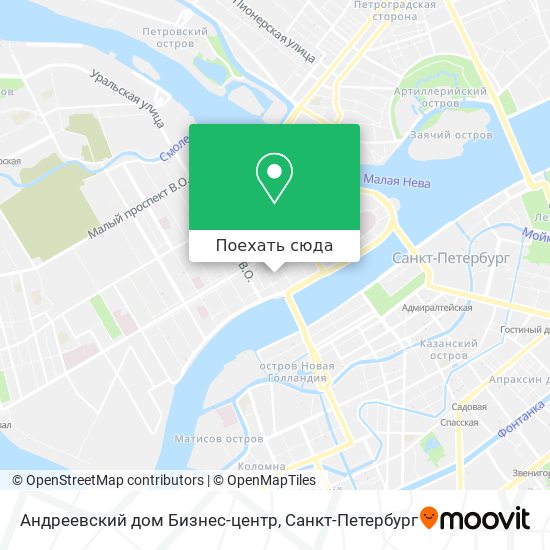 Карта Андреевский дом Бизнес-центр