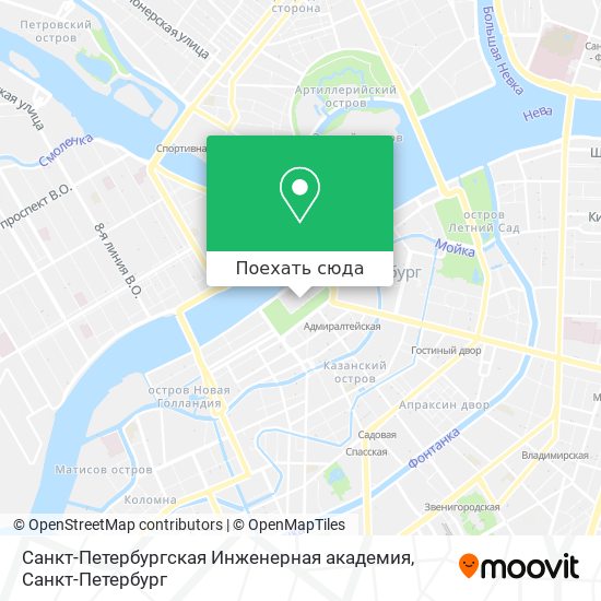 Карта Санкт-Петербургская Инженерная академия
