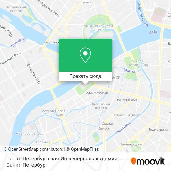 Карта Санкт-Петербургская Инженерная академия