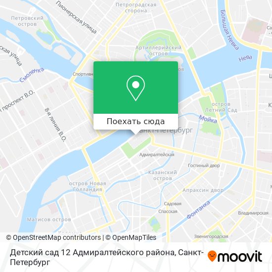 Карта Детский сад 12 Адмиралтейского района