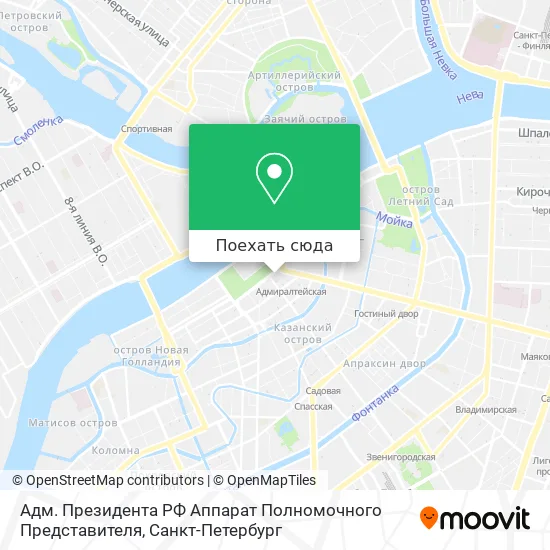 Карта Адм. Президента РФ Аппарат Полномочного Представителя