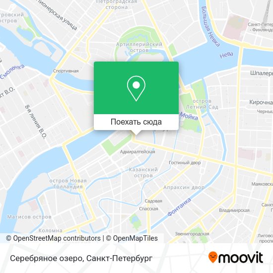 Карта Серебряное озеро