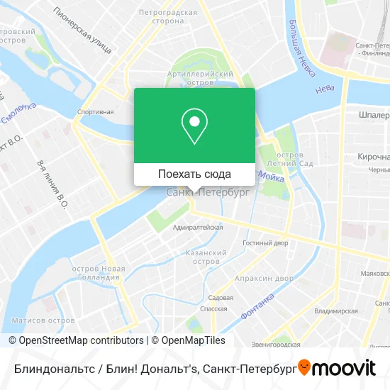 Карта Блиндональтс / Блин! Дональт's