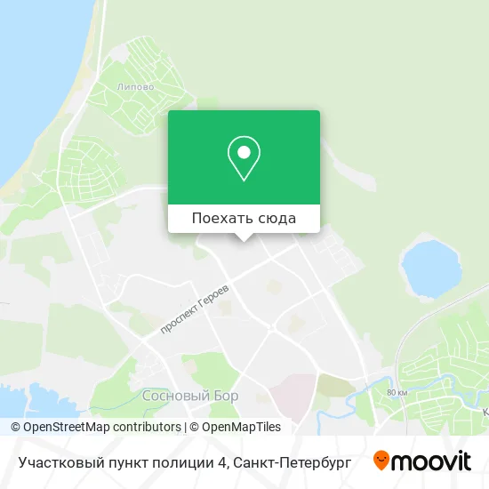 Карта Участковый пункт полиции 4