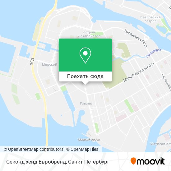 Карта Секонд хенд Евробренд