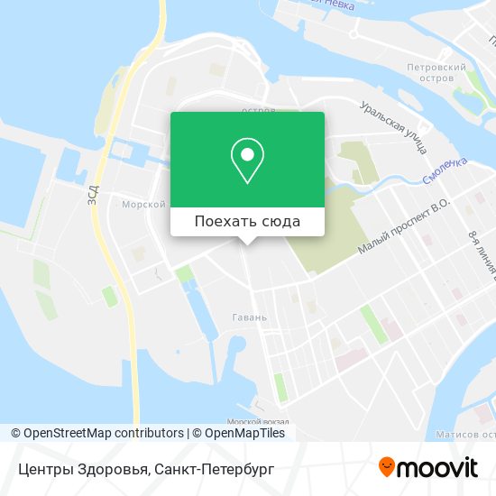 Карта Центры Здоровья