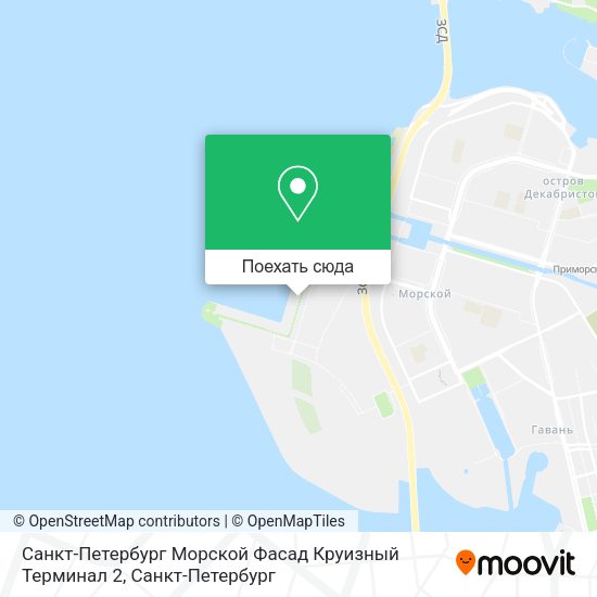 Карта Санкт-Петербург Морской Фасад Круизный Терминал 2