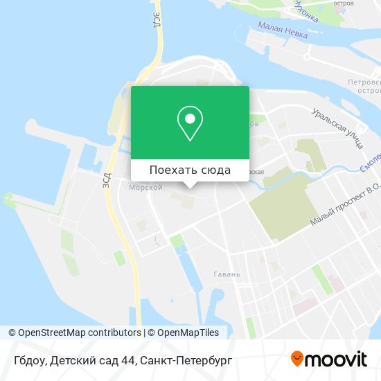 Карта Гбдоу, Детский сад 44