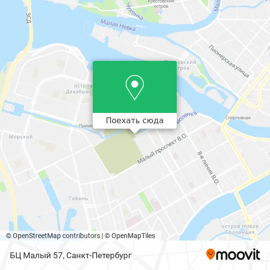 Карта БЦ Малый 57