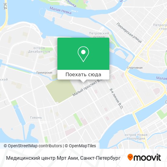 Карта Медицинский центр Мрт Ами