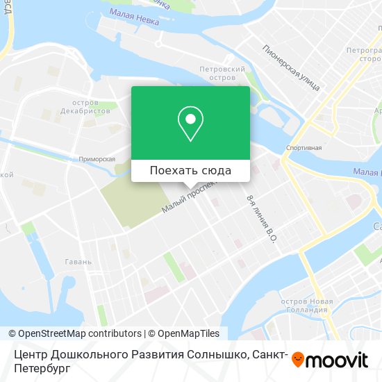 Карта Центр Дошкольного Развития Солнышко