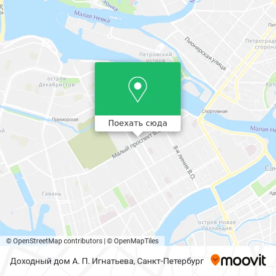 Карта Доходный дом А. П. Игнатьева
