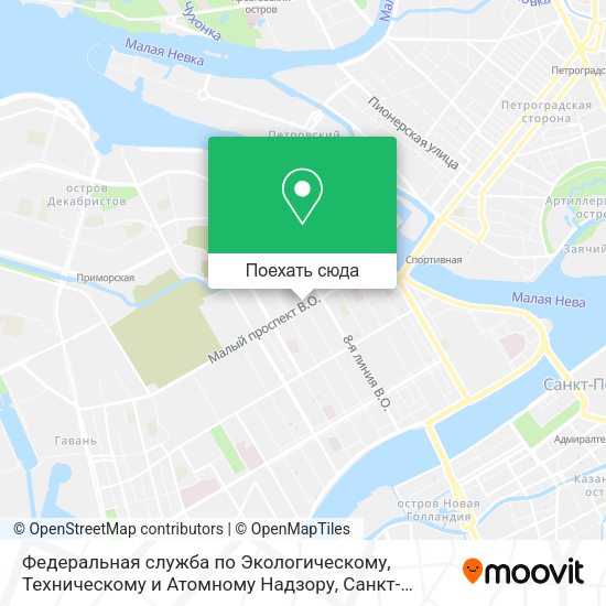 Карта Федеральная служба по Экологическому, Техническому и Атомному Надзору