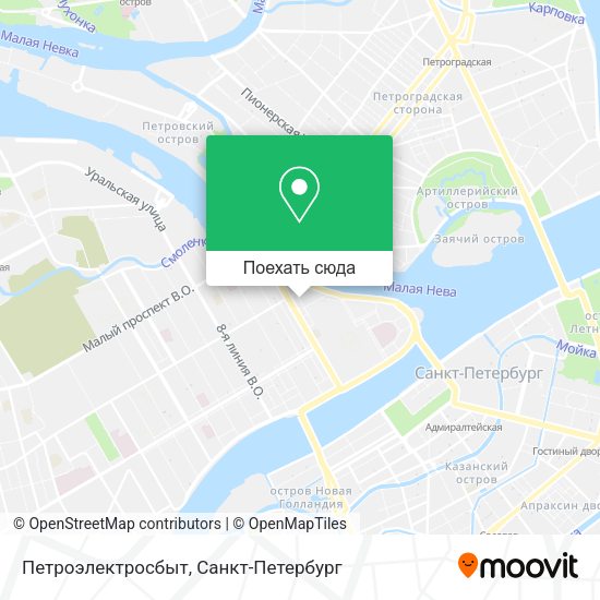 Карта Петроэлектросбыт