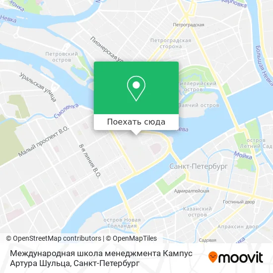 Карта Международная школа менеджмента Кампус Артура Шульца