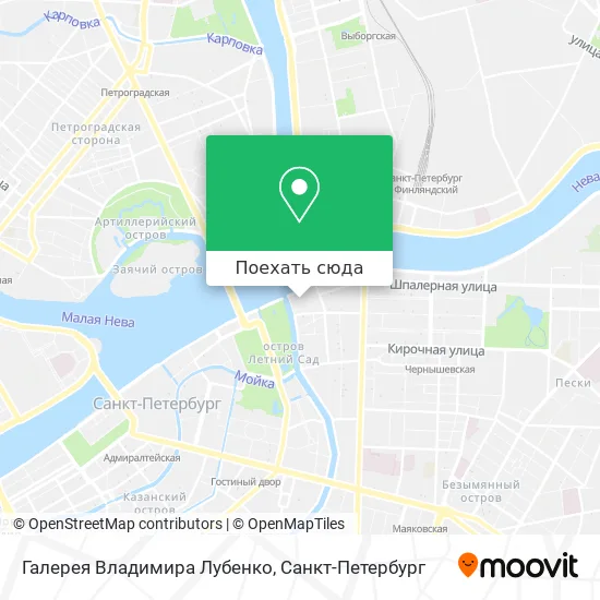 Карта Галерея Владимира Лубенко