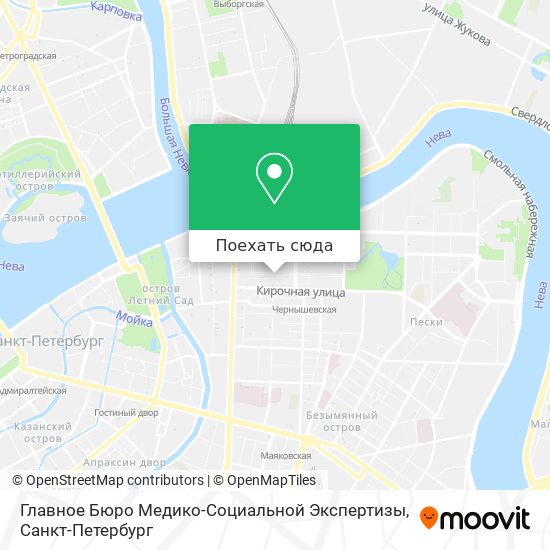 Карта Главное Бюро Медико-Социальной Экспертизы