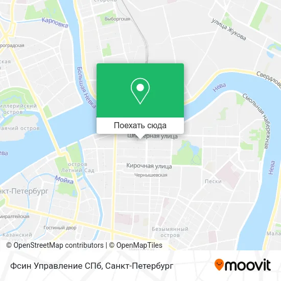 Карта Фсин Управление СПб