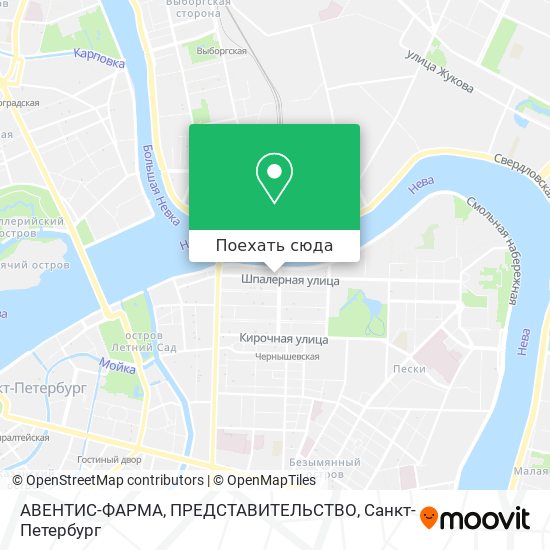 Карта АВЕНТИС-ФАРМА, ПРЕДСТАВИТЕЛЬСТВО