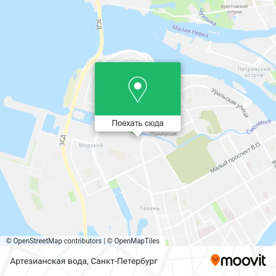Карта Артезианская вода