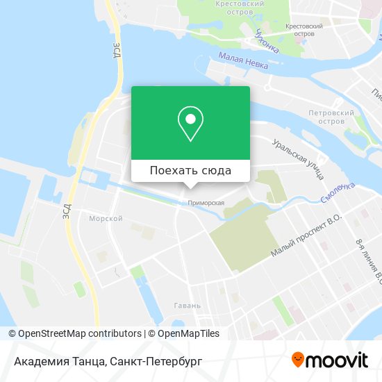 Карта Академия Танца