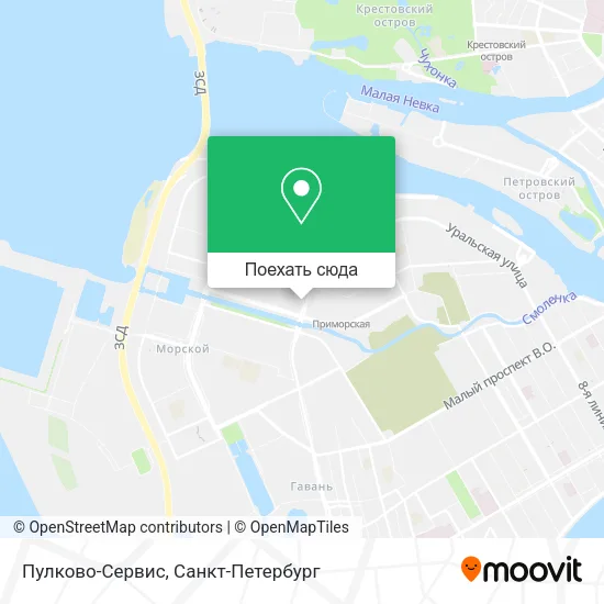 Карта Пулково-Сервис
