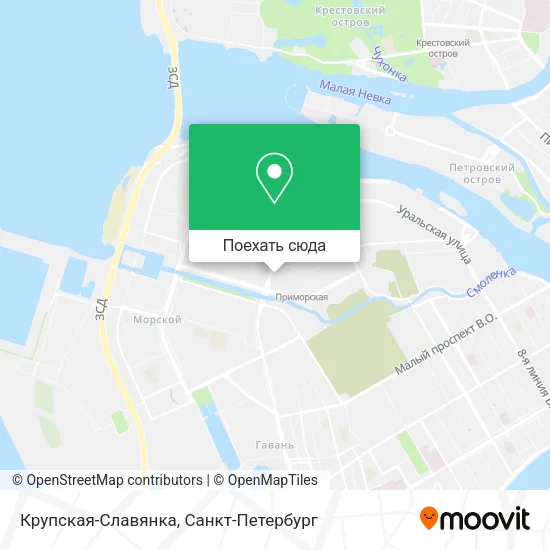Карта Крупская-Славянка