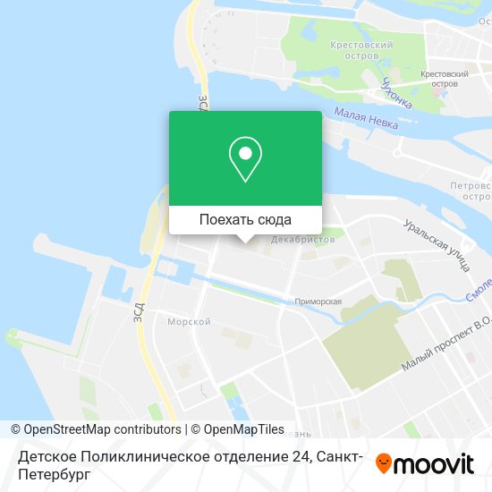 Карта Детское Поликлиническое отделение 24