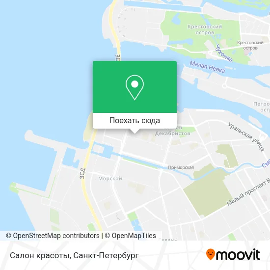 Карта Салон красоты