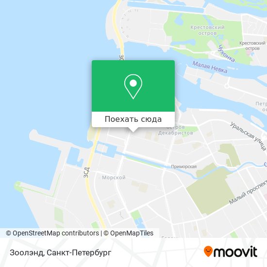 Карта Зоолэнд