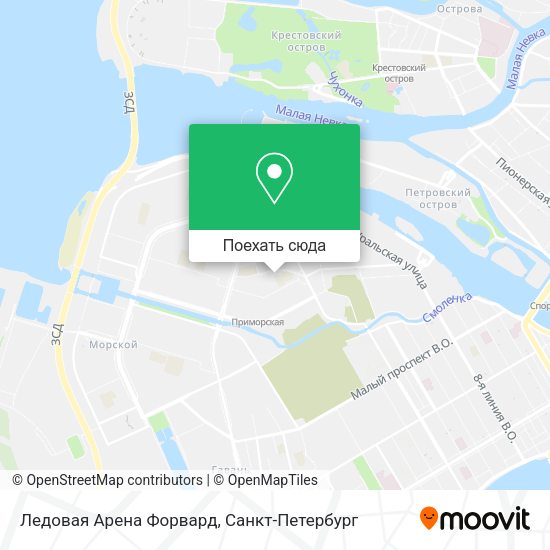Карта Ледовая Арена Форвард