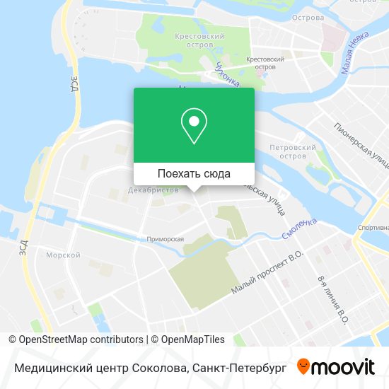 Карта Медицинский центр Соколова