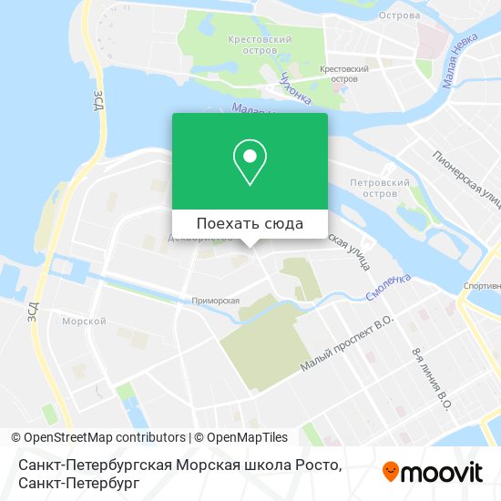 Карта Санкт-Петербургская Морская школа Росто