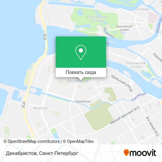 Карта Декабристов